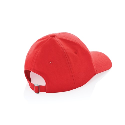 rojo claro Gorra Impact 6 paneles 280gr de algodón reciclado