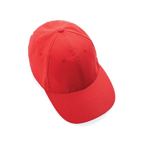rojo claro Gorra Impact 6 paneles 280gr de algodón reciclado