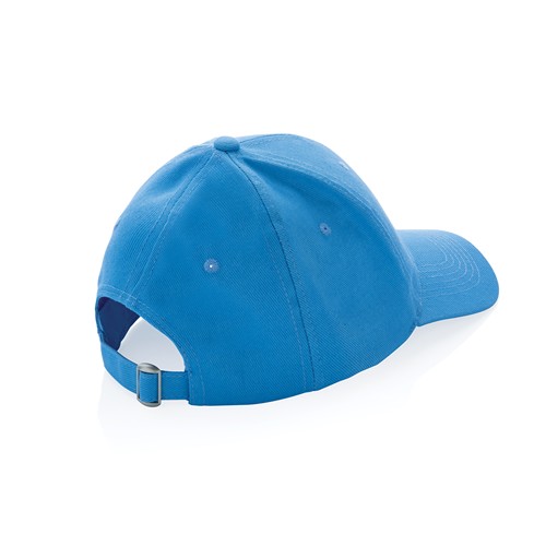 azul claro Gorra Impact 6 paneles 280gr de algodón reciclado
