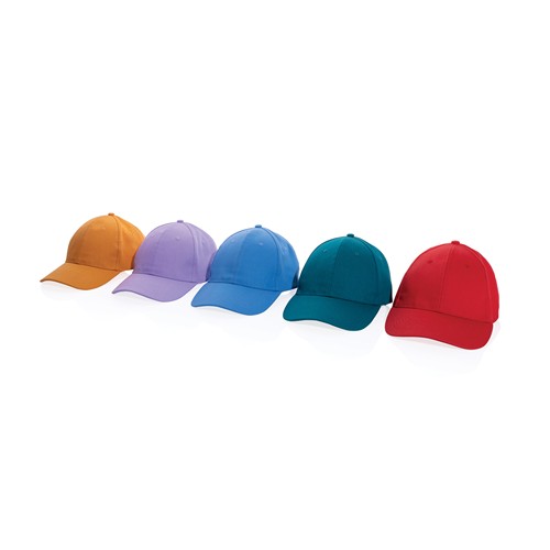 azul claro Gorra Impact 6 paneles 280gr de algodón reciclado