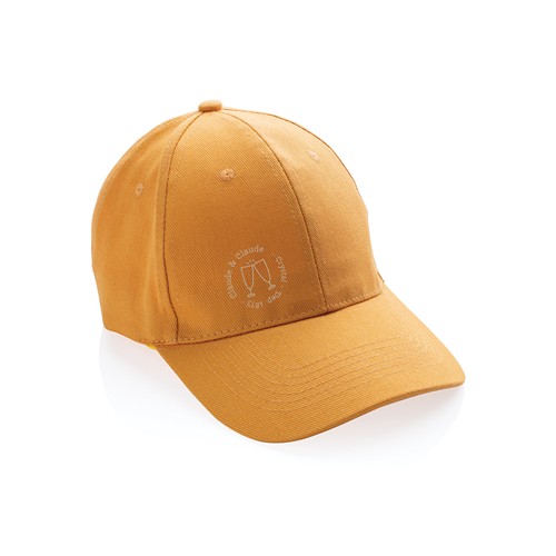 naranja sunset Gorra Impact 6 paneles 280gr de algodón reciclado