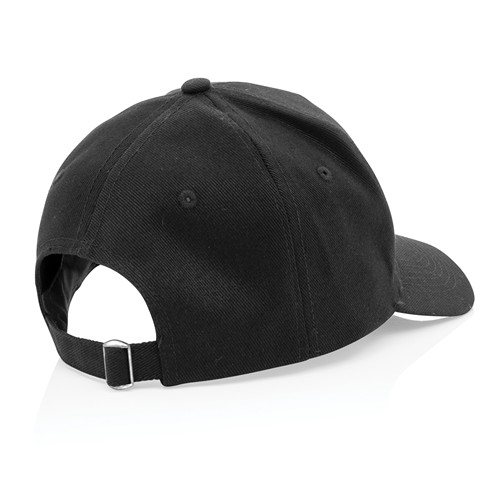 black Gorra de algodón reciclado Impact 280gr con trazador AWARE™