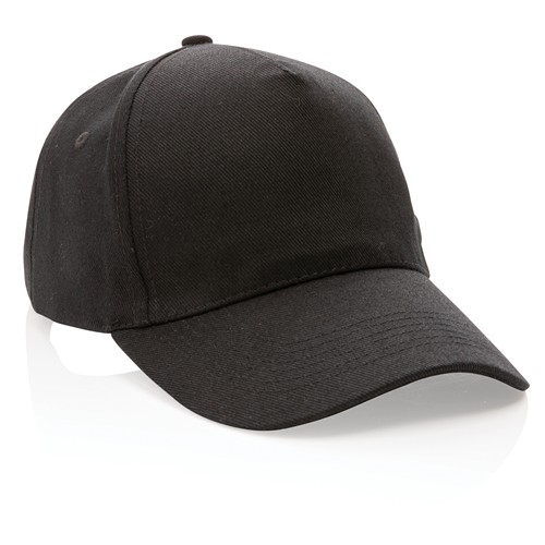 black Gorra de algodón reciclado Impact 280gr con trazador AWARE™