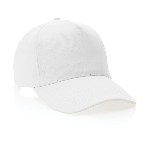 white Gorra de algodón reciclado Impact 280gr con trazador AWARE™