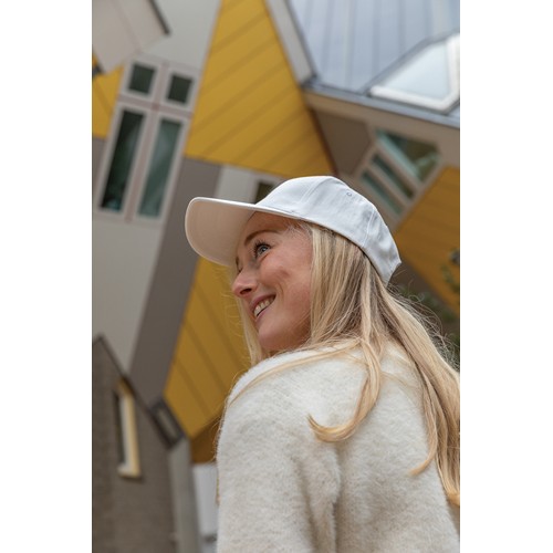 white Gorra de algodón reciclado Impact 280gr con trazador AWARE™