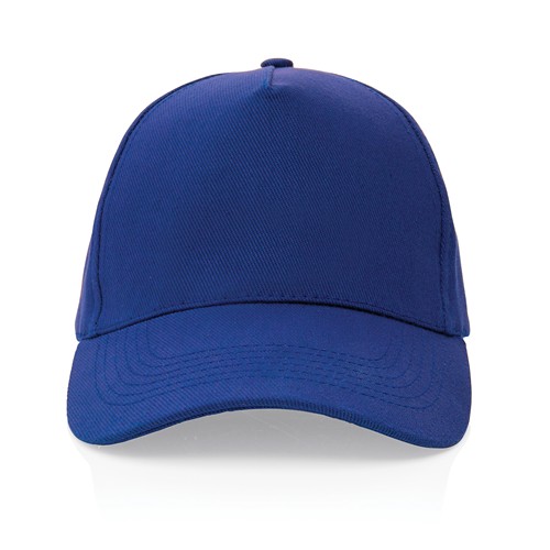 blue Gorra de algodón reciclado Impact 280gr con trazador AWARE™