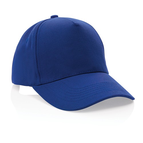 blue Gorra de algodón reciclado Impact 280gr con trazador AWARE™