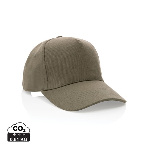green Gorra de algodón reciclado Impact 280gr con trazador AWARE™