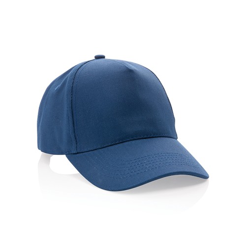 azul marino Gorra de algodón reciclado Impact 280gr con trazador AWARE™