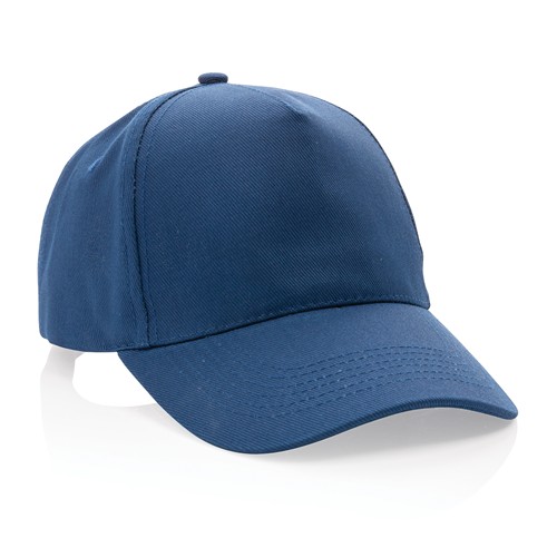 azul marino Gorra de algodón reciclado Impact 280gr con trazador AWARE™