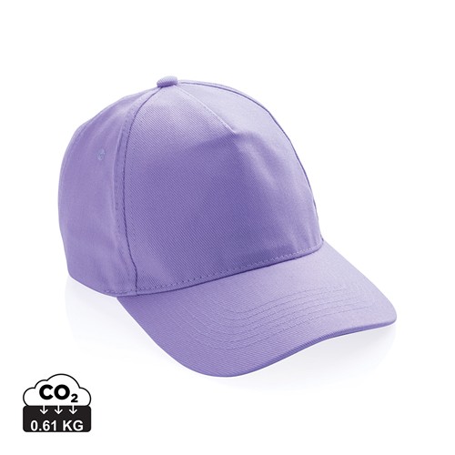 lavanda Gorra de algodón reciclado Impact 280gr con trazador AWARE™