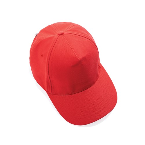 rojo claro Gorra de algodón reciclado Impact 280gr con trazador AWARE™