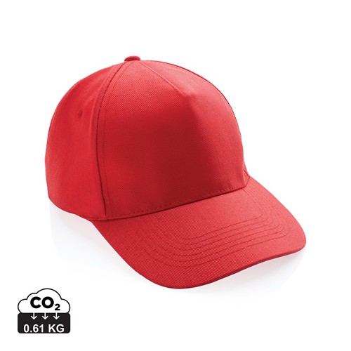 rojo claro Gorra de algodón reciclado Impact 280gr con trazador AWARE™