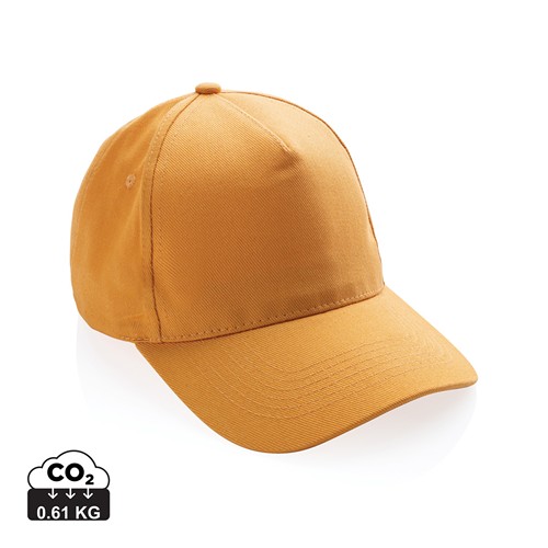 naranja sunset Gorra de algodón reciclado Impact 280gr con trazador AWARE™