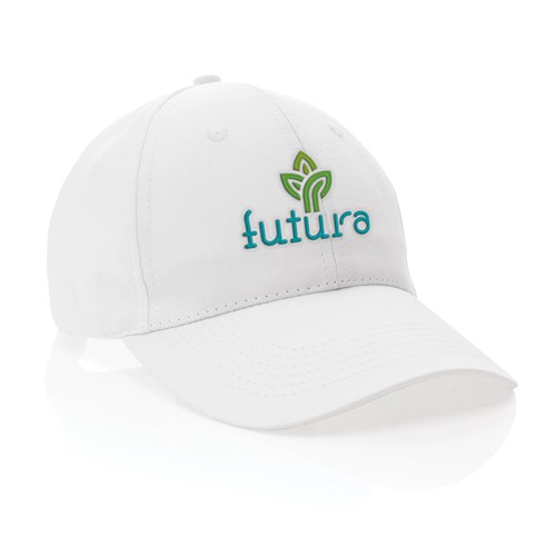 white Gorra Impact de algodón reciclado con trazador AWARE™