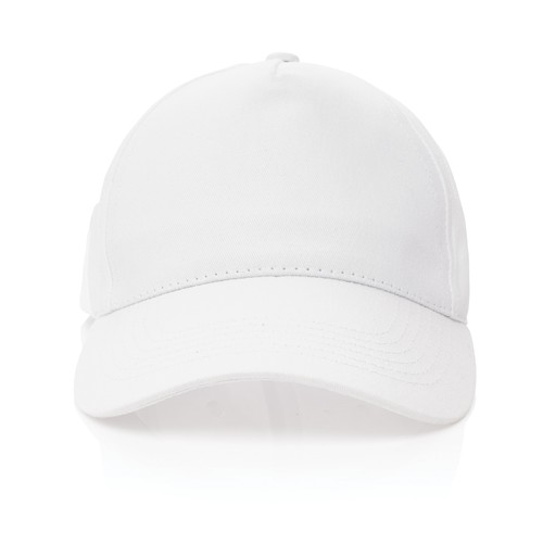 white Gorra de algodón reciclado Impact 190 gr con trazador AWARE™