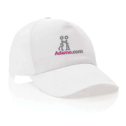 white Gorra de algodón reciclado Impact 190 gr con trazador AWARE™