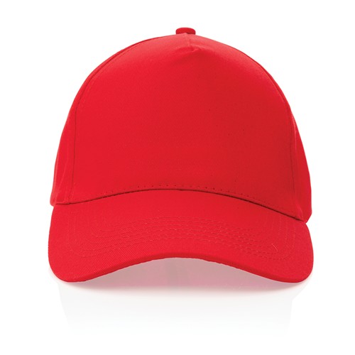 red Gorra de algodón reciclado Impact 190 gr con trazador AWARE™