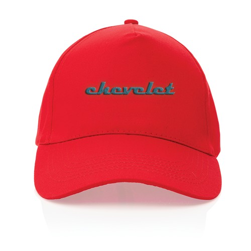 red Gorra de algodón reciclado Impact 190 gr con trazador AWARE™