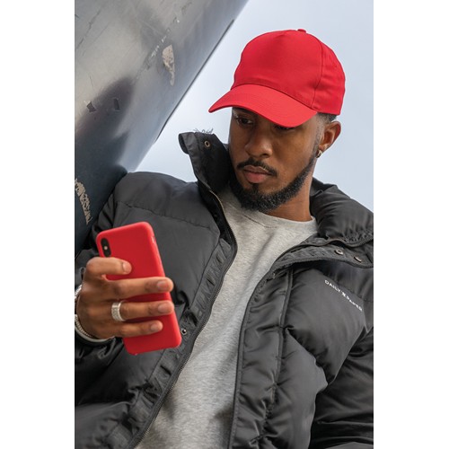 red Gorra de algodón reciclado Impact 190 gr con trazador AWARE™