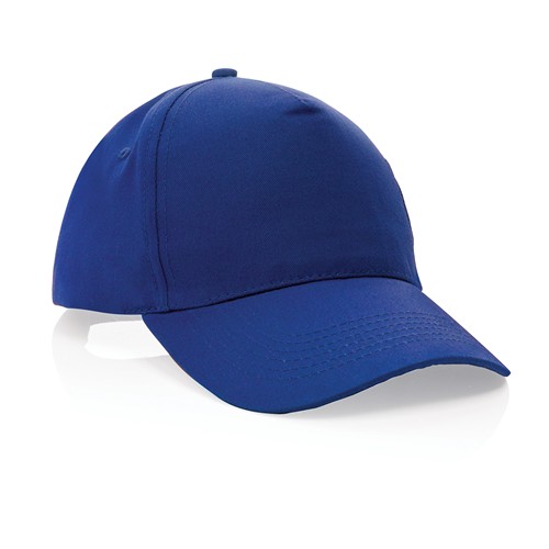 blue Gorra de algodón reciclado Impact 190 gr con trazador AWARE™