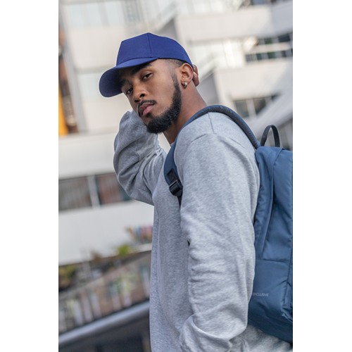 blue Gorra de algodón reciclado Impact 190 gr con trazador AWARE™
