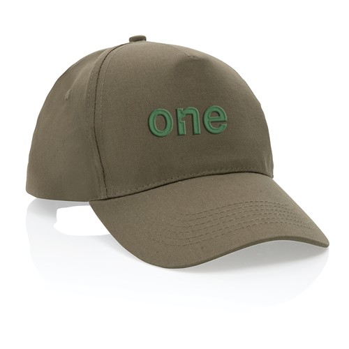 green Gorra de algodón reciclado Impact 190 gr con trazador AWARE™