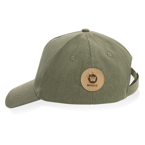 green Gorra de algodón reciclado Impact 190 gr con trazador AWARE™