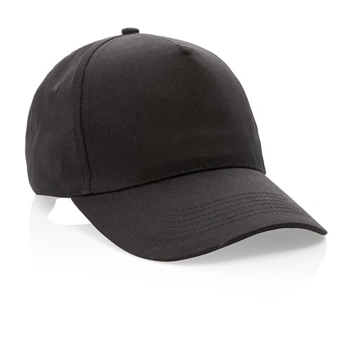 black Gorra de algodón reciclado Impact 190 gr con trazador AWARE™