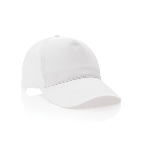 white Gorra de algodón reciclado Impact 190 gr con trazador AWARE™