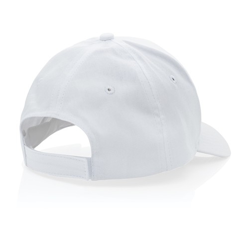 white Gorra de algodón reciclado Impact 190 gr con trazador AWARE™