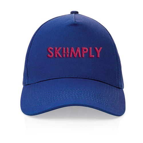 blue Gorra de algodón reciclado Impact 190 gr con trazador AWARE™