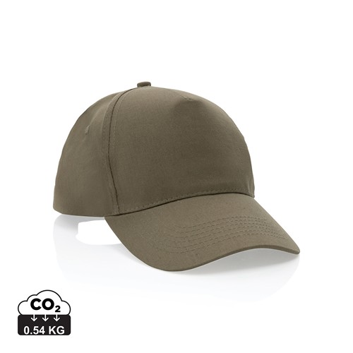 green Gorra de algodón reciclado Impact 190 gr con trazador AWARE™