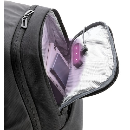Mochila Swiss Peak con bolsillo esterilizador UV-C