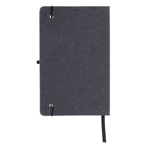 gray Libreta A5 de cuero reciclado GRS de tapa dura