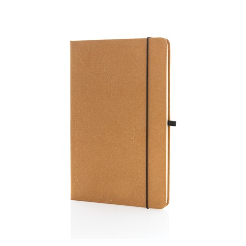 marrón Libreta A5 de cuero reciclado GRS de tapa dura