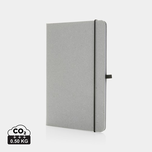 Carnet A5 à couverture rigide en cuir recyclé GRS