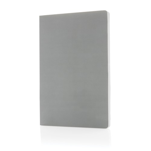 gray Libreta A5 tapa blanda y papel de piedra