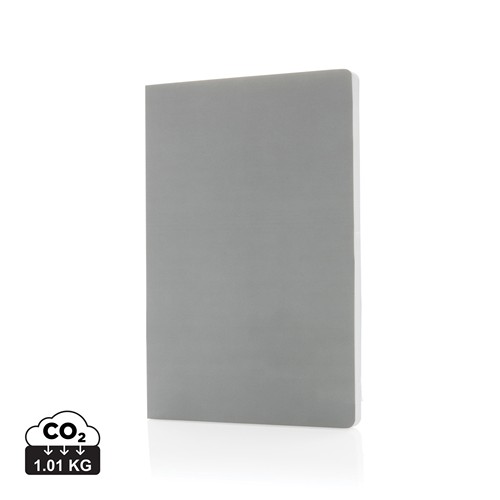 gray Libreta A5 tapa blanda y papel de piedra