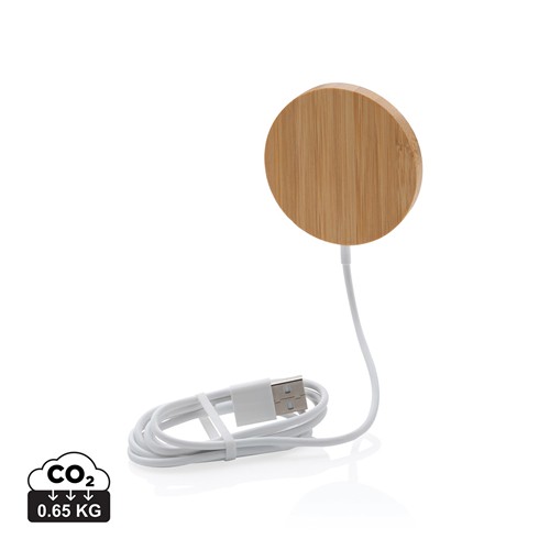 Chargeur magnétique sans fil en bambou 10W - 1
