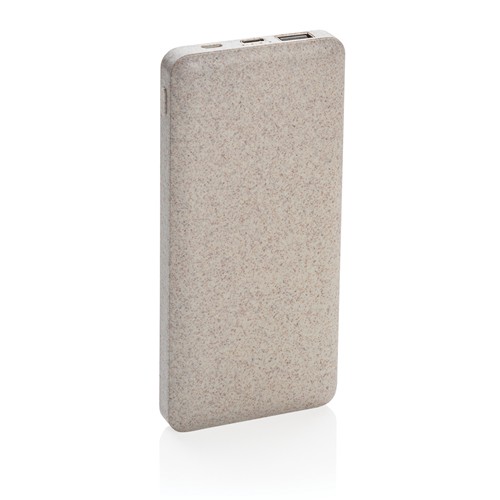 Powerbank en fibre de paille de blé 10.000 mAh thumbnail 4