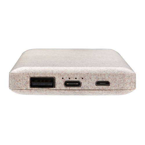 Powerbank en fibre de paille de blé 10.000 mAh thumbnail 5