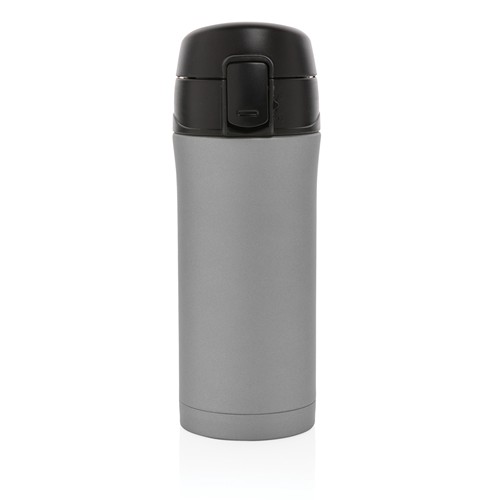 gray Taza metálica al vacío con cierre fácil