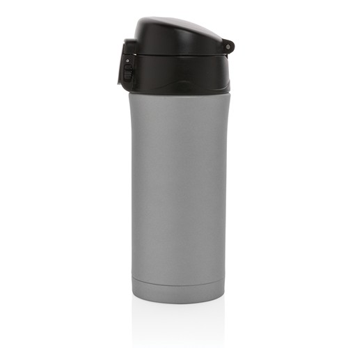 gray Taza metálica al vacío con cierre fácil