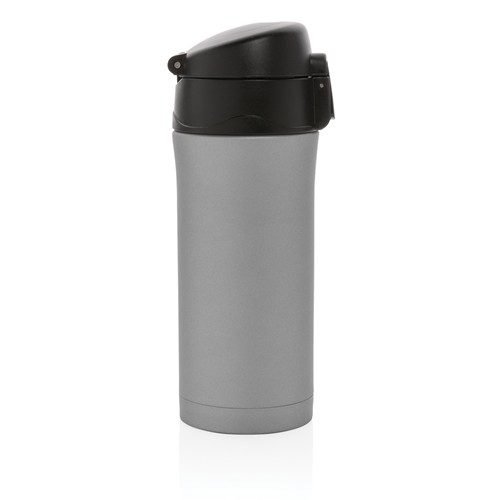 gray Taza metálica al vacío con cierre fácil