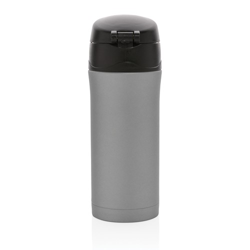 gray Taza metálica al vacío con cierre fácil