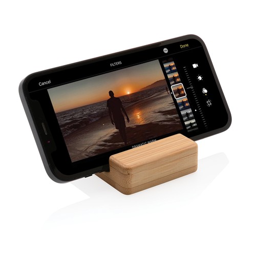 Support téléphone en bambou - 4