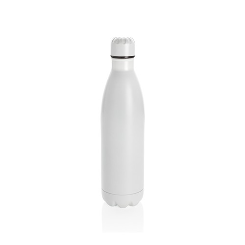 white Botella de acero inoxidable al vacío de color sólido 750ml