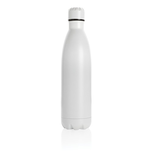 white Botella de acero inoxidable al vacío de color sólido 750ml