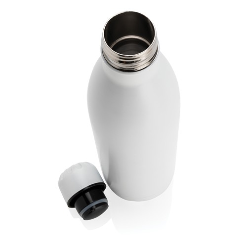 white Botella de acero inoxidable al vacío de color sólido 750ml